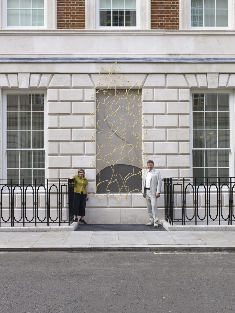 Eric Parry and Alison Wilding at Lodha UK's No.1 Grosvenor Square unveiling